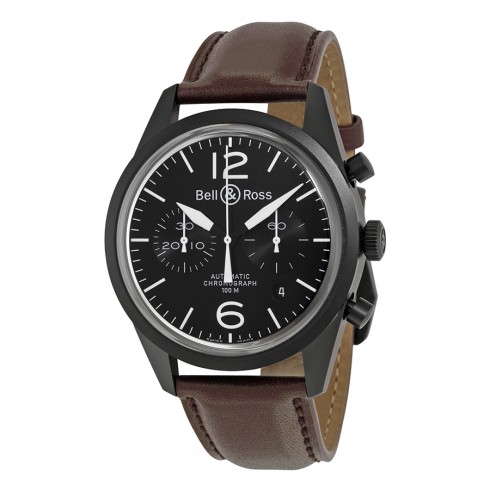 Bell and Ross Vintage Original Black Dial Chronograph Men's Watch BLRBRV126-BL-CB watches