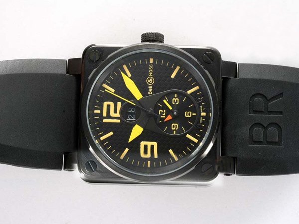 Bell Ross BR01-92 BR01-92-BD-B-V-27 Black Dial PVD Bezel Automatic Watch watches