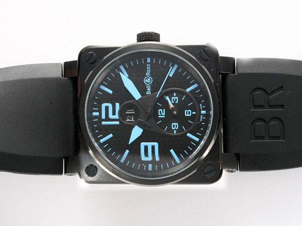 Bell Ross BR01-92 BR01-92-BD-B-V-27 PVD Bezel Midsize Automatic Watch watches
