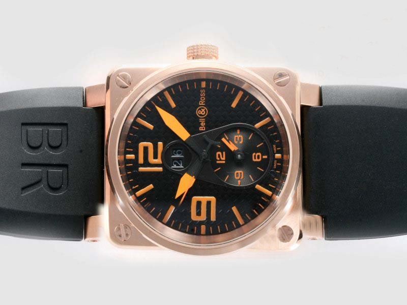 Bell Ross BR01-92 BR01-92-BD-B-V-27 Rose Gold Case 42x42mm Midsize Watch watches