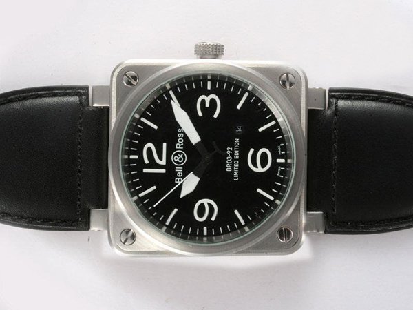Bell Ross BR01-92 BR01-92 Black Stainless Steel Case Midsize Stainless Steel Bezel Watch watches