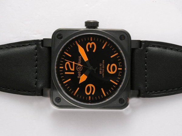 Bell Ross BR01-94 Limited editions BR01-92 Orange Automatic Black Dial 46x46mm Watch watches