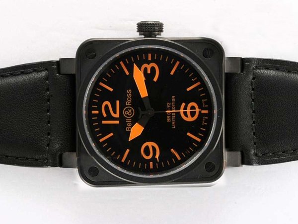 Bell Ross BR01-94 Limited editions BR01-92 Orange Automatic Midsize Square Watch watches