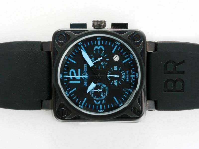 Bell Ross BR01-94 Limited editions BR01-94 Blue Quartz Chronograph 46mm Watch watches