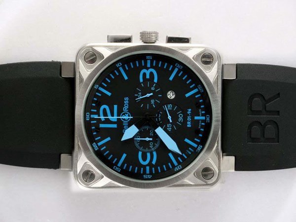 Bell Ross BR01-94 Titanium BR01-94 Titanium Stainless Steel Case Square Midsize Watch watches