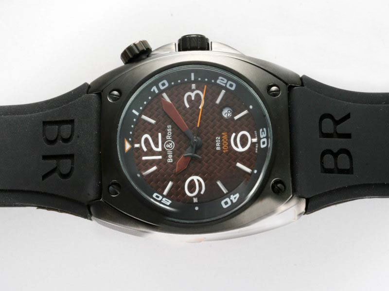 Bell Ross BR02 BR02 Carbon Finish Hexagonal Automatic Midsize Watch watches