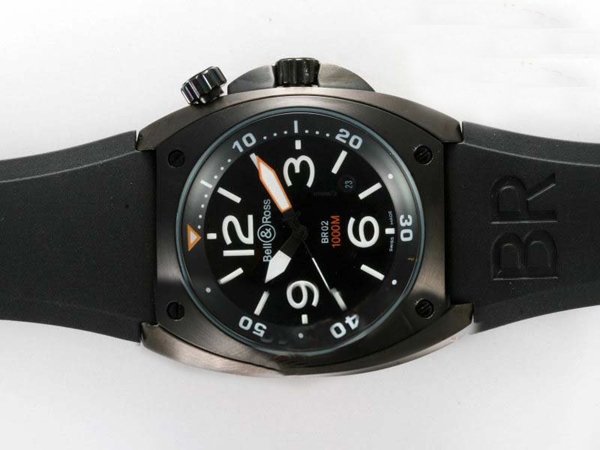 Bell Ross BR02 BR02 Carbon Finish Hexagonal Midsize Automatic Watch watches