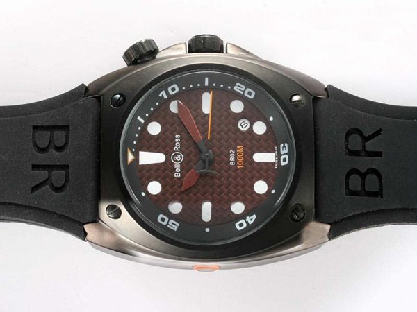 Bell Ross BR02 BR02 PRO Dial Carbon Finish PVD Bezel Midsize PVD Case Watch watches
