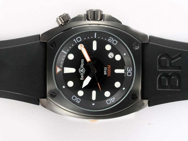 Bell Ross BR02 BR02 PRO Dial Carbon Finish PVD Case Round Watch watches