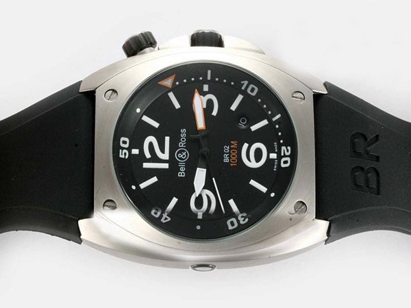 Bell Ross BR02 BR02 Steel Black Dial Stainless Steel Bezel Automatic Watch watches