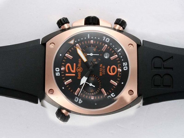 Bell Ross Chronograph BR02-92 PVD Bezel Automatic Midsize Watch watches