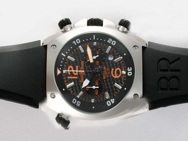 Bell Ross Chronograph BR02-94 46x46mm Midsize Quartz Chronograph Watch watches