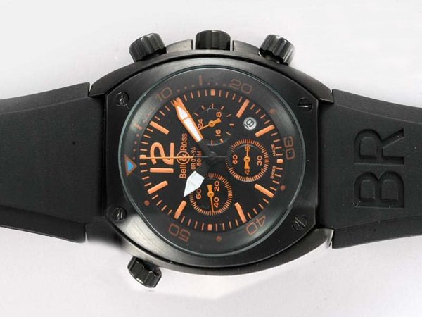 Bell Ross Chronograph BR02-94 Midsize Hexagonal Quartz Chronograph Watch watches