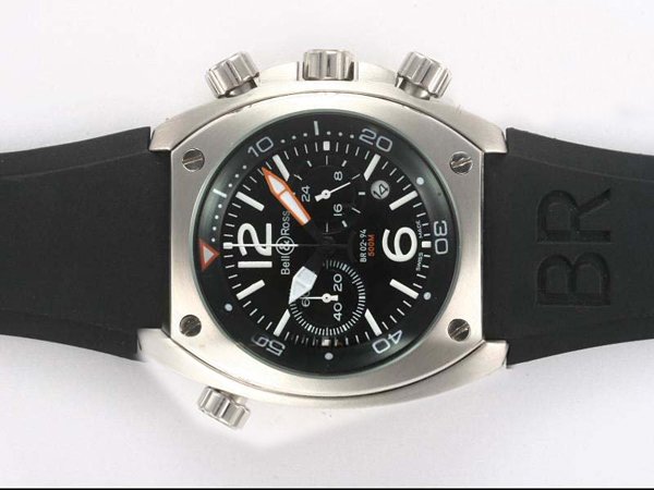 Bell Ross Chronograph BR02-94 Steel Quartz Chronograph Midsize Stainless Steel Bezel Watch watches