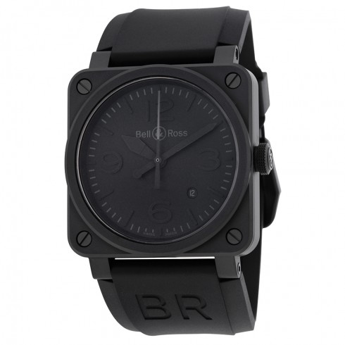 Bell & Ross Phantom Automatic Black Dial Black Rubber Men's Watch BR0392-PHANTOM-CE watches