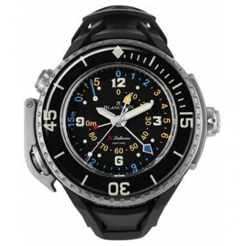 Blancpain Black Dial Titanium Black Rubber Men's Watch 5018-1230-64A watches