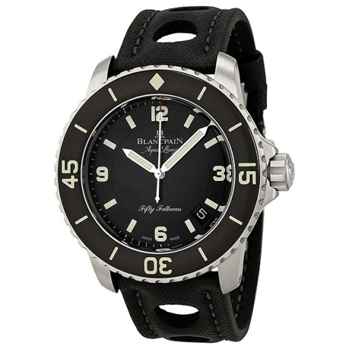 Blancpain Fifty Fathoms Automatic Black Dial Stainless Steel Men's Watch 5015C-1130-52B watches