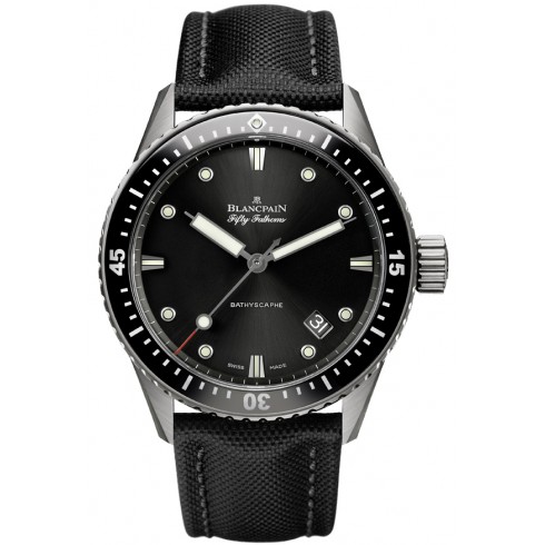 Blancpain Fifty Fathoms Bathyscaphe Black Dial Men's Watch 5000-1230-B52A watches