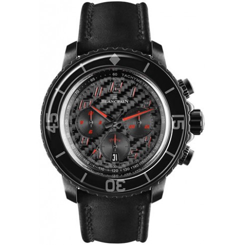 Blancpain Fifty Fathorms Chronograph Flyback Black Carbon Fiber Dial Automatic Men's Watch 5785F-11B03-63 watches