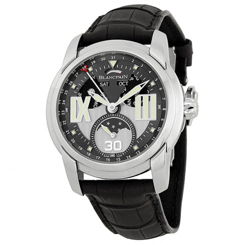 Blancpain L-Evolution Grey Dial Black Crocodile Leather Men's Watch 8866-1134-53B watches