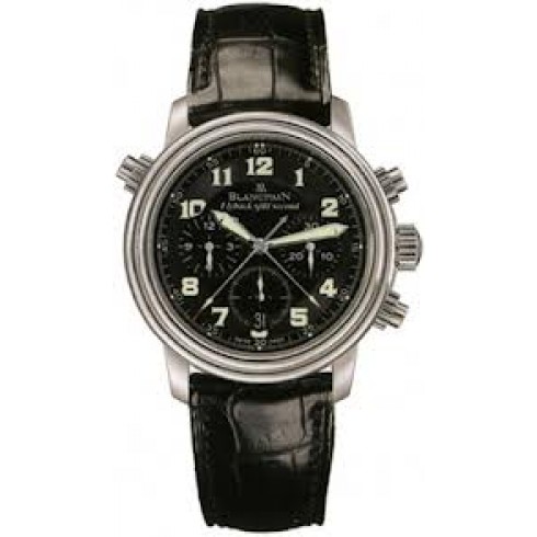 Blancpain Le Brassus Black Dial Stainless Steel Black Leather Men's Watch 2086F-1 watches