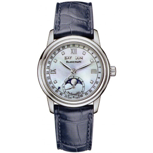 Blancpain Leman Automatic White Mother of Pearl Dial Ladies Watch 2360-1191A-55B watches
