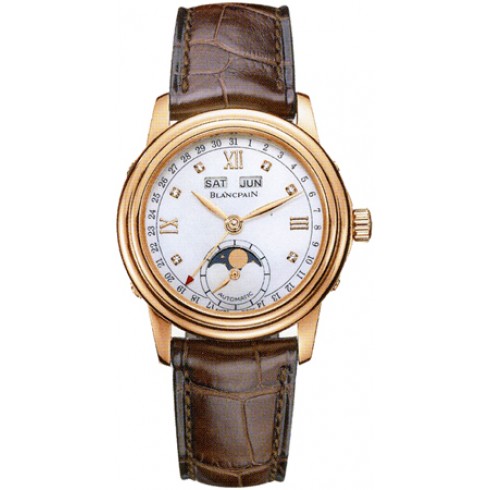 Blancpain Leman Automatic White Mother of Pearl Dial Ladies Watch 2360-3691A-55 watches