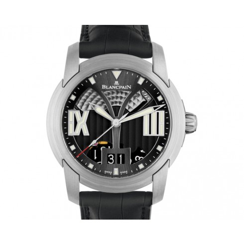 Blancpain L-Evolution Black Dial Black Alligator Leather Men's Watch 8850-11B34-53B watches