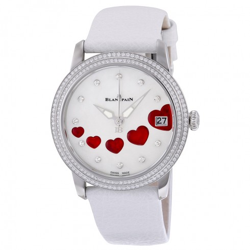 Blancpain Saint Valentin White Mother of Pearl Dial Ladies Watch 3400-4554-58B watches