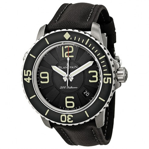 Blancpain Sport 500 Fathoms Black Dial Titanium Automatic Men's Watch 50015-12B30-52 watches