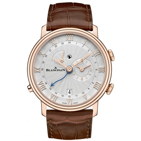 Replica Blancpain Villeret Reveil GMT Stamped Flinque Opaline Dial Men's Watch 6640-3642-55B Watch