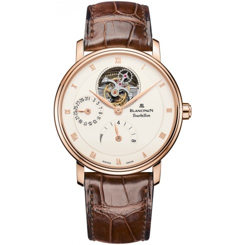 Blancpain Villeret Tourbillion Silver Dial Men's Watch 6025-3642-55B watches