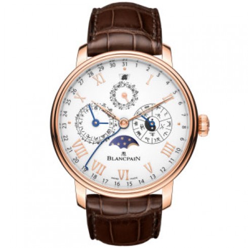 Blancpain Villeret Tradition Calendrier Chinois Traditionnel 18K Rose Gold Men's Watch 0888-3631-55B watches