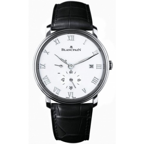 Blancpain Villeret White Dial Stainless Steel Black Leather Men's Watch 6606-1127-55B watches