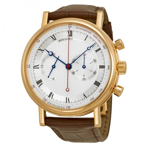 Breguet Classique Automatic Silvered Dial Alligator Leather Men's Watch 5287BR129ZU watches
