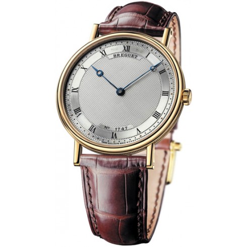 Breguet Classique Automatic Ultra Slim Silver Dial Brown Leather Men's Watch 5157BA119V6 watches