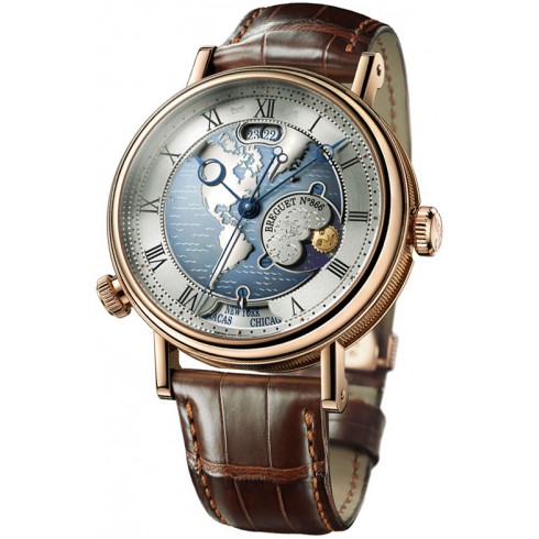 Breguet Classique Hora Mundi Automatic Silver Dial Men's Watch 5717BR/US/9ZU watches