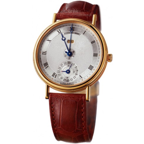 Breguet Classique Perpetual Calendar Silver Dial 18kt Yellow Gold Brown Leather Men's Watch 7717BA1E986 watches