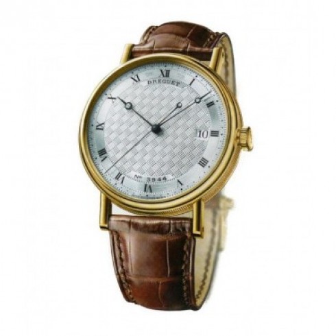 Breguet Classique Silver Dial Brown Leather Men's Watch5177ba/12/9v6 watches
