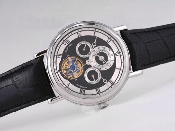 Breguet Classique Tourbillon 3757PT/1E/9V6 Automatic Stainless Steel Bezel Black Dial Watch watches