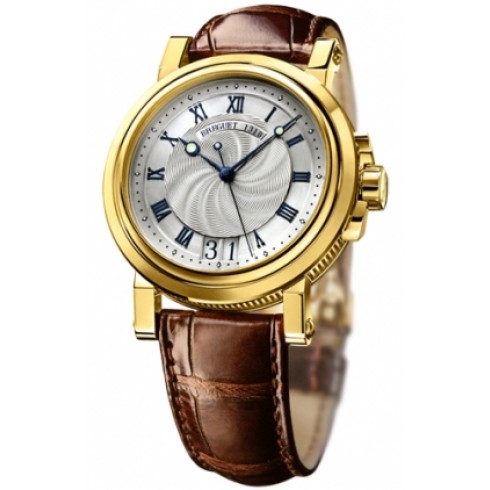 Breguet Marine Silver Dial Leather Men's Watch 5817BA/12/9V8 watches