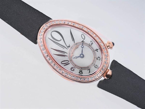 Breguet Reine de Naples 8918BA/58/864 Black Rubber Strap Womens Watch watches