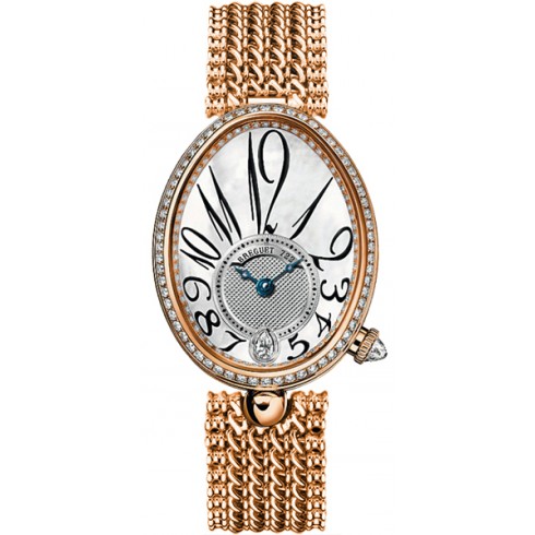 Breguet Reine de Naples Mother of Pearl 18kt Rose Gold Ladies Diamond Watch8918BR58J20D000 watches