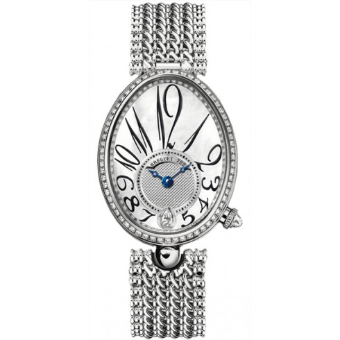 Breguet Reine de Naples Mother of Pearl 18kt White Gold Diamond Ladies Watch 8918BB58J20D000 watches