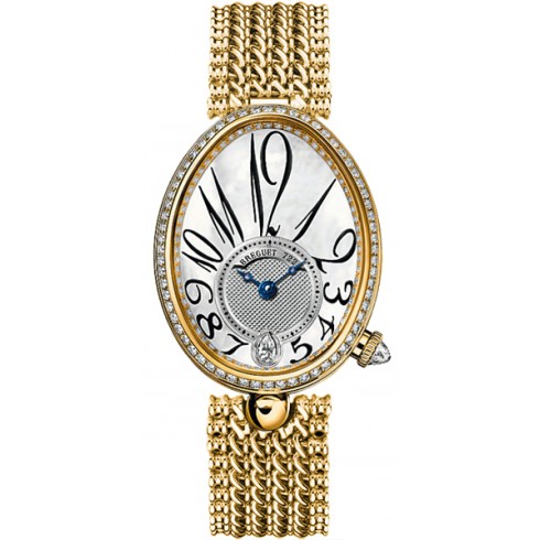 Breguet Reine de Naples Mother of Pearl 18kt Yellow Gold Diamond Ladies Watch 8918BA58J20D000 watches
