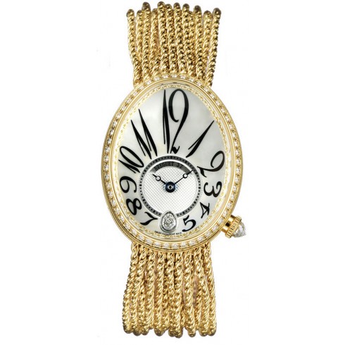 Breguet Reine de Naples Mother of Pearl Dial 18kt Yellow Gold Diamond Ladies Watch 8918BA58J39D00D watches