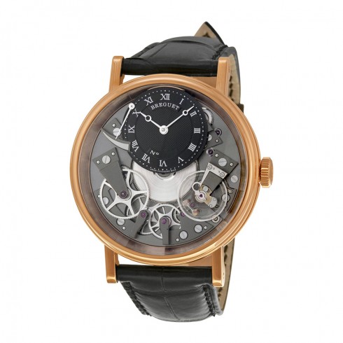 Breguet Tradition Automatic Skeleton Dial 18 kt Rose Gold Men's Watch 7057BR/G9/9W6 watches