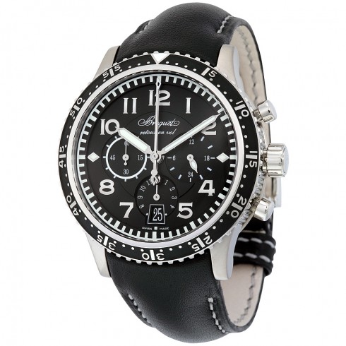 Breguet Transatlantique Type XXI Flyback Black Dial Automatic Men's Watch 3810TIH23ZU watches