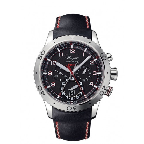 Breguet Transatlantique Type XXII Flyback Black Dial Men's Watch 3880ST/H2/3XV watches