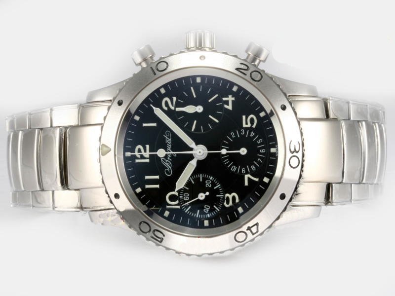 Breguet Type XXI 3800ST/92/SW9 Black Dial 39.5mm Automatic Watch watches